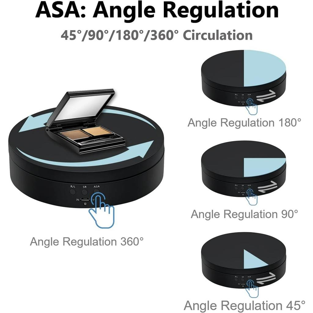 Mcbazel Degree Rotating Display Stand for Photography Load Electric Rotating Turntable Motorized Rotating Stand Display Table for Display Jewelry