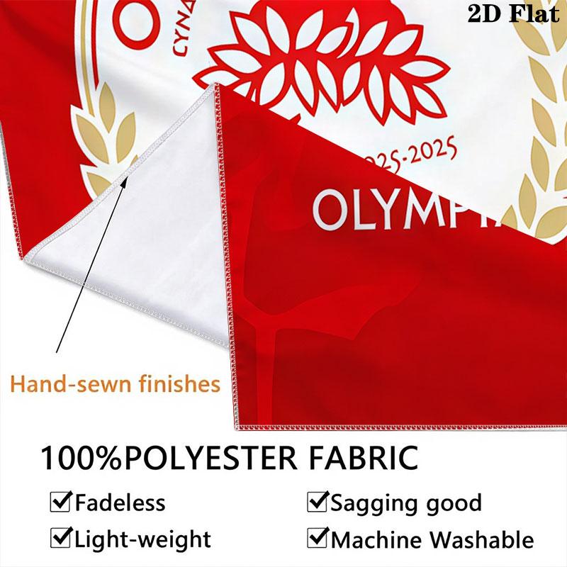 Olympiacos F.C Wall Hanging Printed Fabric Blanket Decorative Tapestries for Bedroom Living Room Home Decor