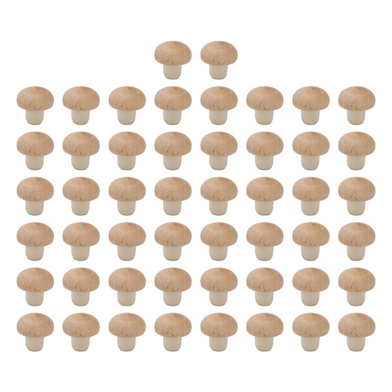 50 Pieces Wood Wine Corks Wine Stopper T Shaped Stoppers Wine Bottle Stopper Wood Material Perfect Gift for Wine Lovers