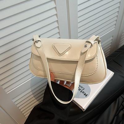 New Spring Fashion Versatile Bag Women's Bag Textured Niche Shoulder Bag Faxia Underarm Oblique Span Bag