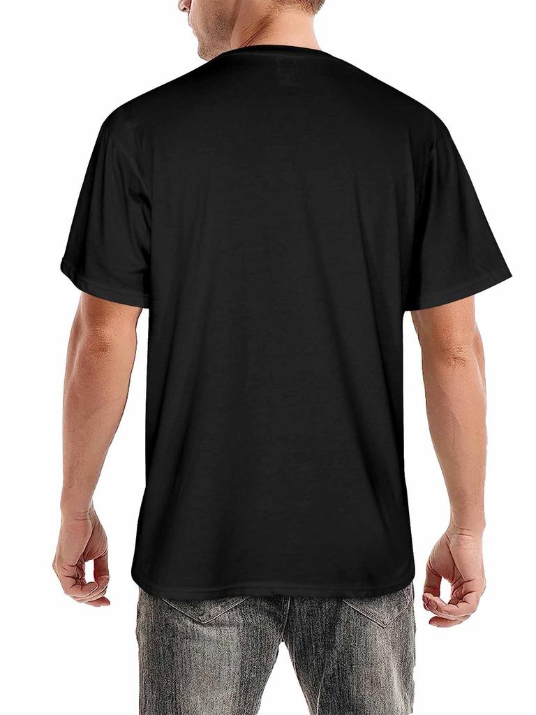 Soft  Mens T-Shirt, Colorful Bruh Latter Tee with Funny Picture Print for Young, Premium Quality Leisure Outfit