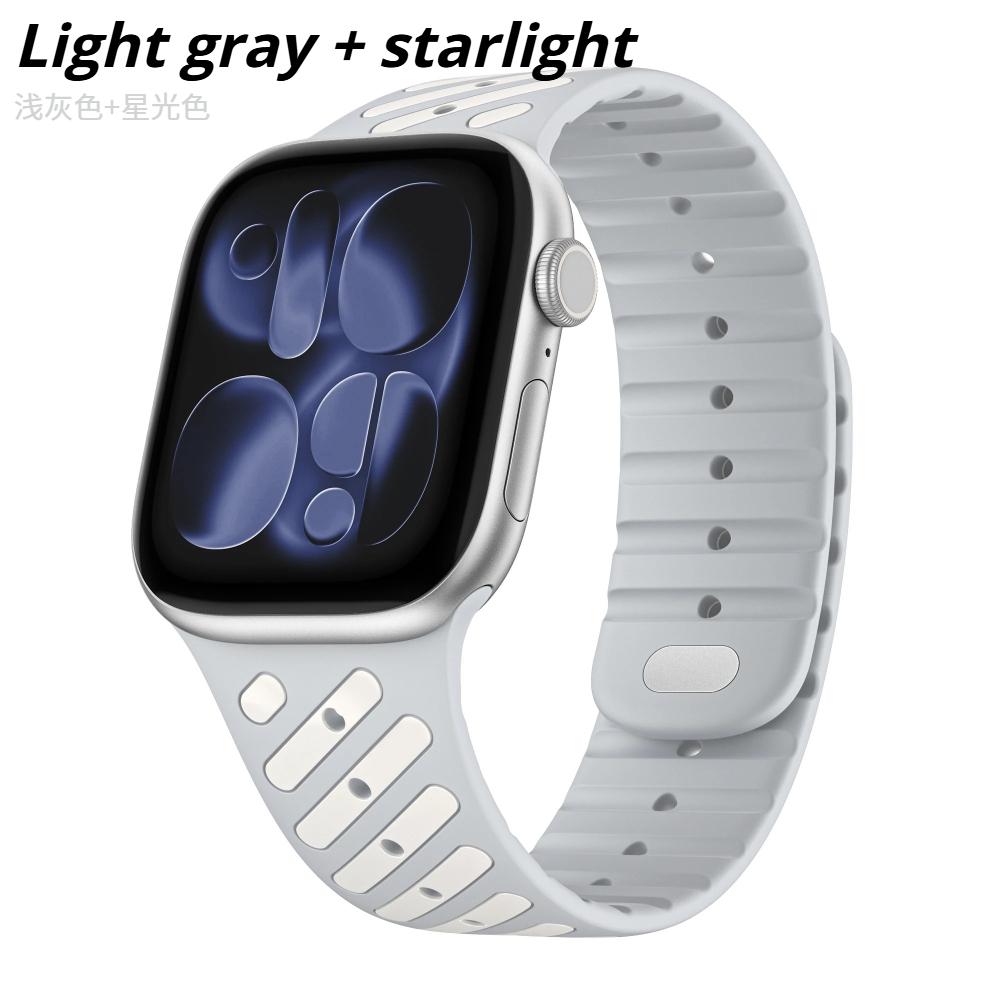 Silicone Soft Watchband For Apple Watch Ultra 3 2 49mm Series 11 10 46mm 45mm 44mm 42mm Sports Loop Strap for iwatch 9 8 7 6 5 4 SE3