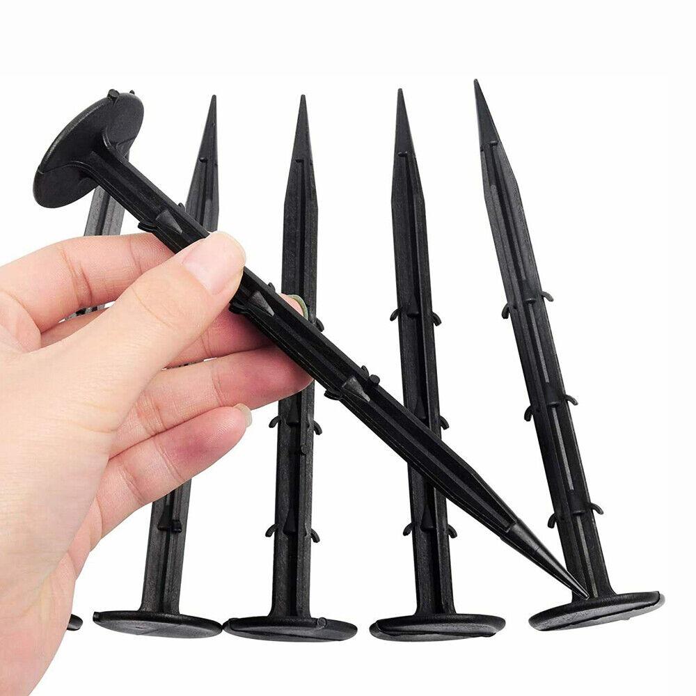 Material de acoperire pentru aprovizionarea grădinii, țăruși de fixare, fixare peisaj, țăruși de grădină fixați, cuie de sol din plastic