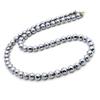 [GOLD STONE] Terahertz Ore Necklace, 6mm, 128-facet Cut, Mirror Ball Cut, Power Stone, Natural Stone, Magnet Type, Approximately 60cm Long
