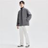 Giordano Men's Stand Collar Fleece Jacket