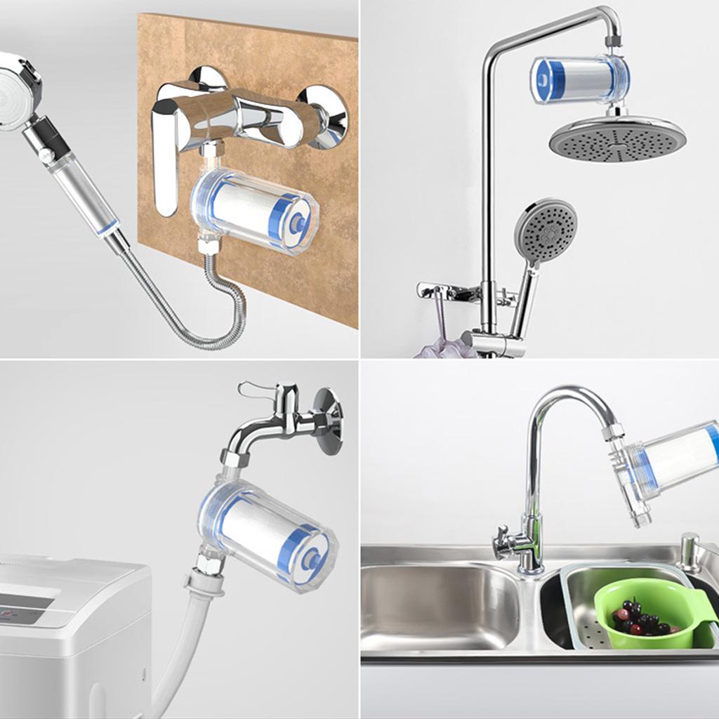 Durable Filter Shower Filter Leak Proof Connector Filter Dirt Filter Water Filter Element Plastic Material for Home Use
