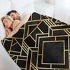 Art Deco Black Throw Blanket Fashion Sofas Polar Bed Covers Wednesday Blankets