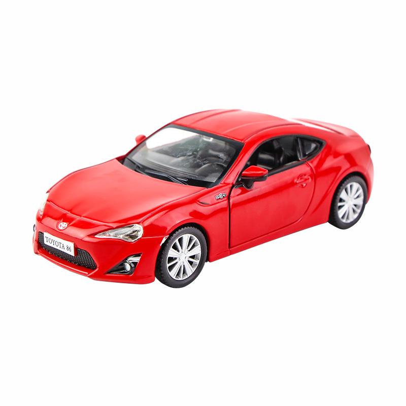 1/36 Toyota 86 Alloy Diecast Car Model Toy 2 Doors Opened Pull Back Cars Birthday Gifts For Children Adult Collections