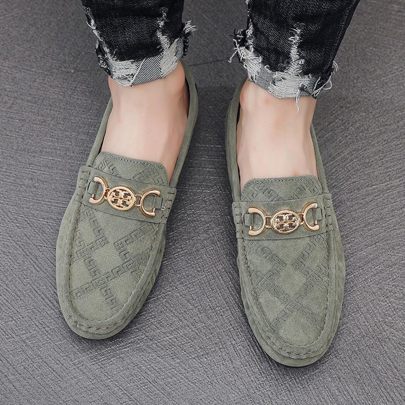 Suede Men Casual Shoes Breathable Comfort Slip-on Mens Driving Shoes Luxury Brand Men Loafers Mens Lazy Shoes Moccasin