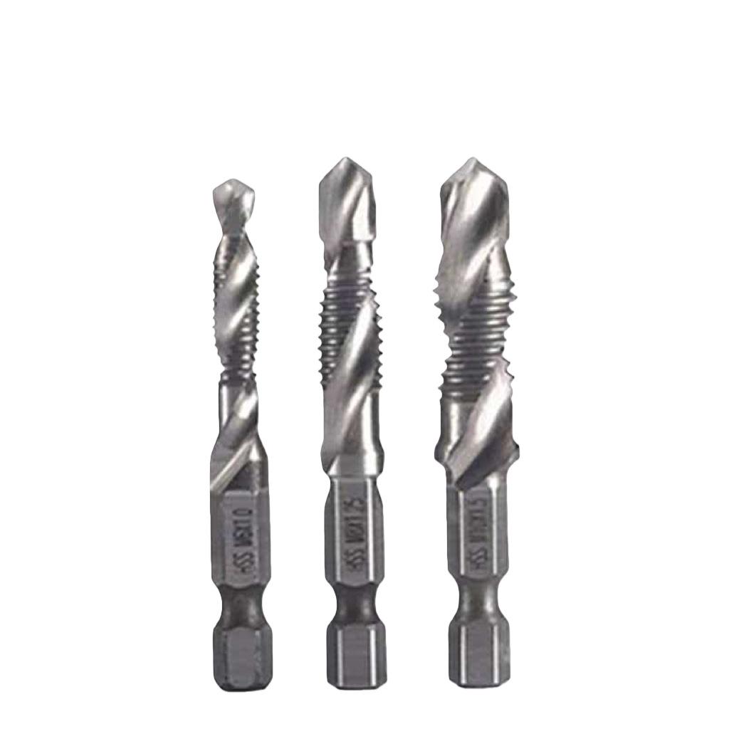 Sechskant-Spiralbohrer 3-in-1 Komposit-Gewindebohrer mit Anfasung