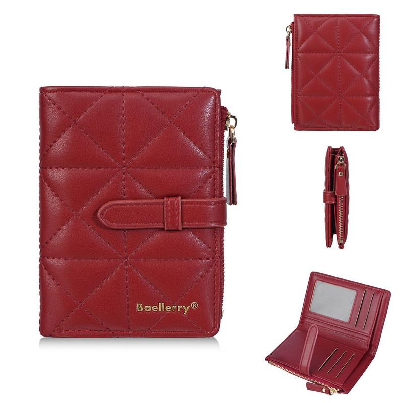 Baellerry Women Fashion Short Wallets Casual Design Card Holder for Ladies Female Bifold Wallet Purse