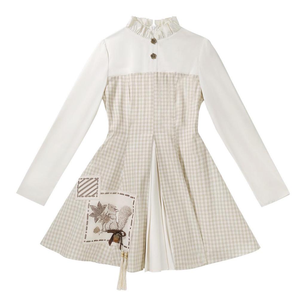 Yi Meng Ge Herbstfrucht Hanfu Damen Chinesischer Stil Oberteil & Kleid Set