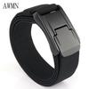 Men's Elastic Tactical Belt with Aluminum Buckle for Outdoor and Casual Wear