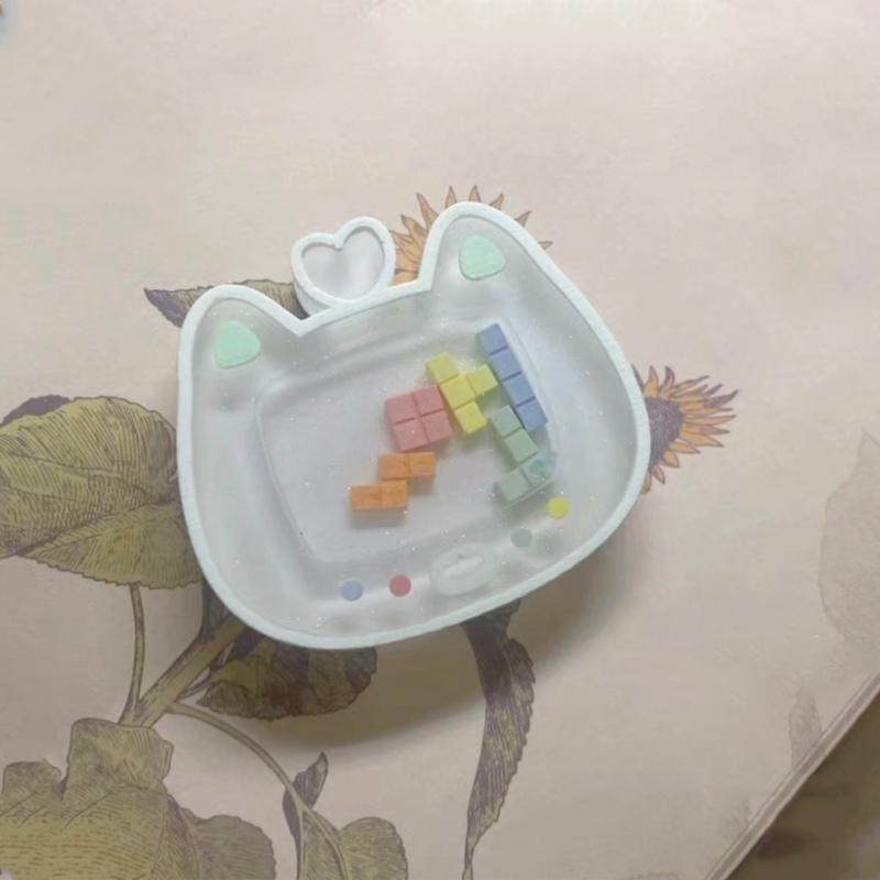 Quicksand Resin Casting Molds,Resin Art Shaker Mold,Crystal Silicone Hollow Mold Epoxy Pendant Mold Cute Keychain Mold