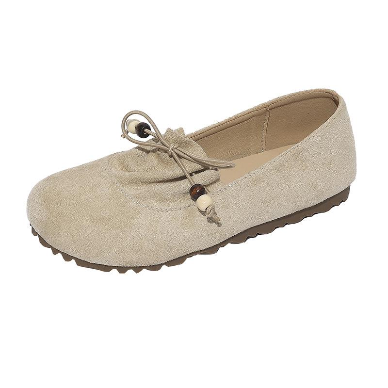 Autumn new retro with flat-soled single shoes women's Mori casual shallow mouth casual shoes women's shoes