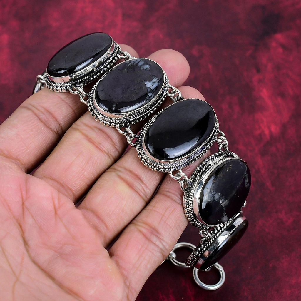 Sugilite Bracelet, 925 Solid Sterling Silver Gemstone Jewelry, Handmade Bracelet For Mother Day