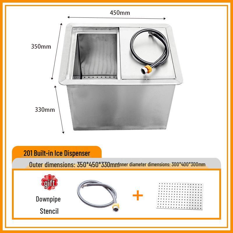 Stainless Steel Insulated Bar Ice Bin with Ice Barrier
