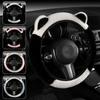 Car Steering Wheel Plush Cover Warm Plush Non-Slip Grip Cover Steering Wheel Protective Sleeve Auto Interior Accessories Tools