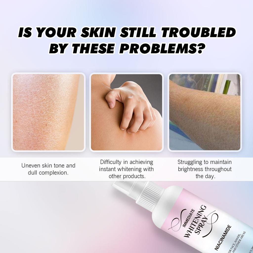 Whitening Spray Brightens Complexion Sweat And UV Body Lotion