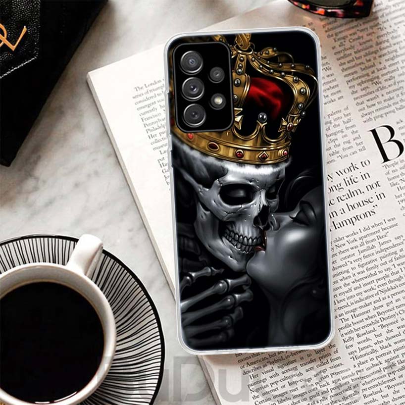 

Grim Reaper Skull Skeleton Phone Case For Samsung Galaxy A15 A14 A54 A13 A53 A12 A52S A55 A22 A23 A24 A32 A33 A34 A25 A35 A03S A Samsung A04S