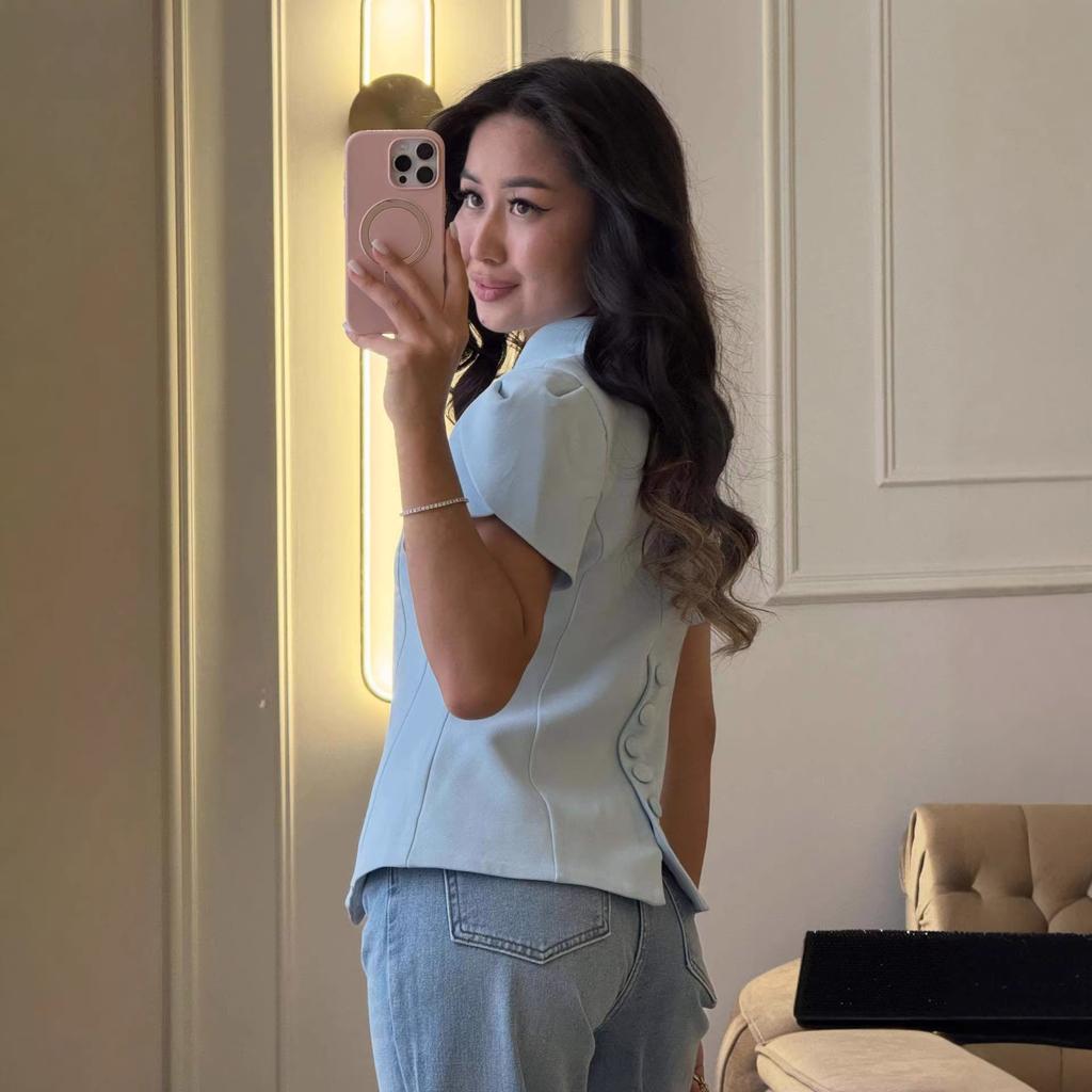 European and American Cross-border Women's Clothing 2026 Summer New Temperament Fashion Design Sense Lace Splicing Short-sleeved Shirt Suit Women