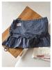 Korean Academy Style Plaid Ruffled High Waist Skirt