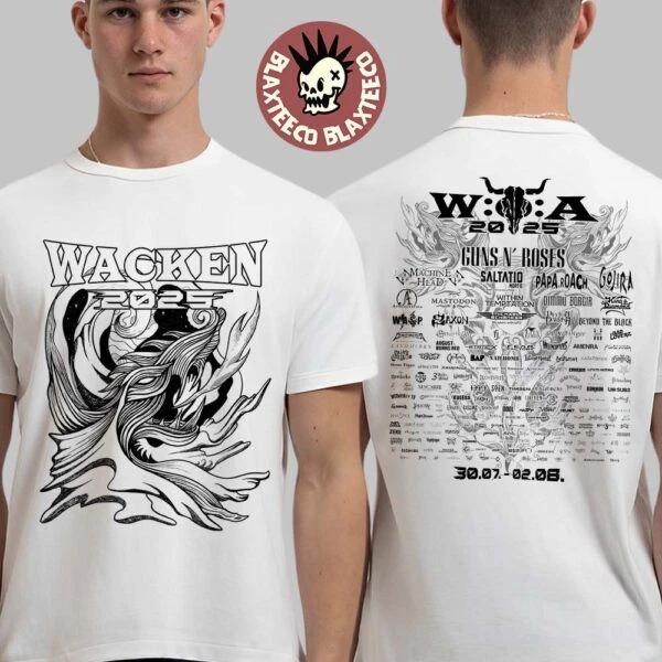 Футболка Фестиваля Wacken Open Air 2025 С 30 июля по 2 августа 2025 года В Германии L