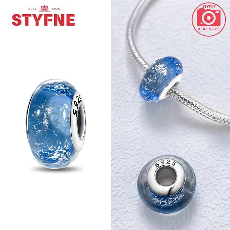 Copperblue Series Crystal Enamel Murano Charming Bead Copper Color Beads Fit Original Bracelet For Women Diy Jewelry Gifts
