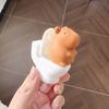 Mini Cartoon Capybara Figurine Cute Capybara Sitting on Toilet Miniature Decoration for Home Office Desk Car Dashboard Decor