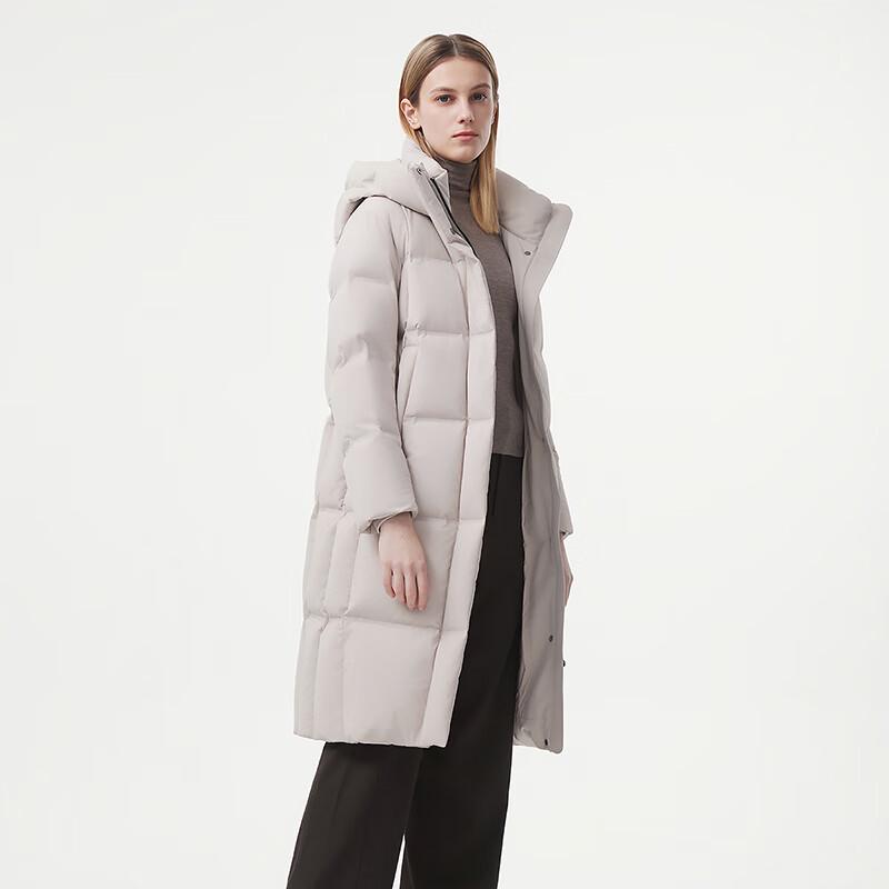 Tanboer Women's Mid-length Hooded Winter Goose Down Jacket 520796A
