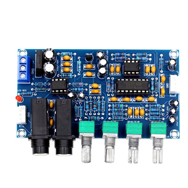 Pt2399 Dual Ac12V Digital Microphone Amplifier Board Karaoke Reverberation Board