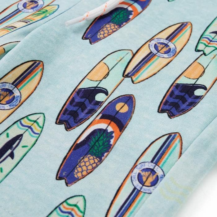 Short pour enfants à cordon de serrage mélange bleu pâle 92/104/116/128/140