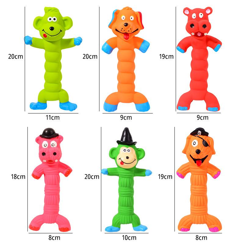 Quietschende Ente/Kuh aus Latex für Hunde – Kauspielzeug mit Geräuschfunktion für kleine und große Hunde – bissfest und interaktiv