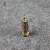 Copper Pagoda Figurines Retro Brass Chinese Feng Shui Nine-Layer Tower Key Chains Pendants Home Decor Desk Decorations Ornaments