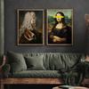 Set of Two Posters Mona Lisa Portrait