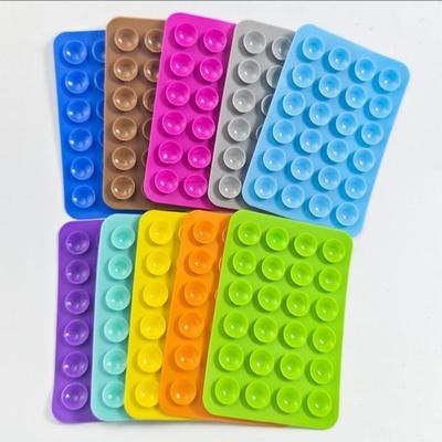 Multifunctional Silicone Suction Cup, Square Self-Adhesive Phone Holder with Strong Grip
