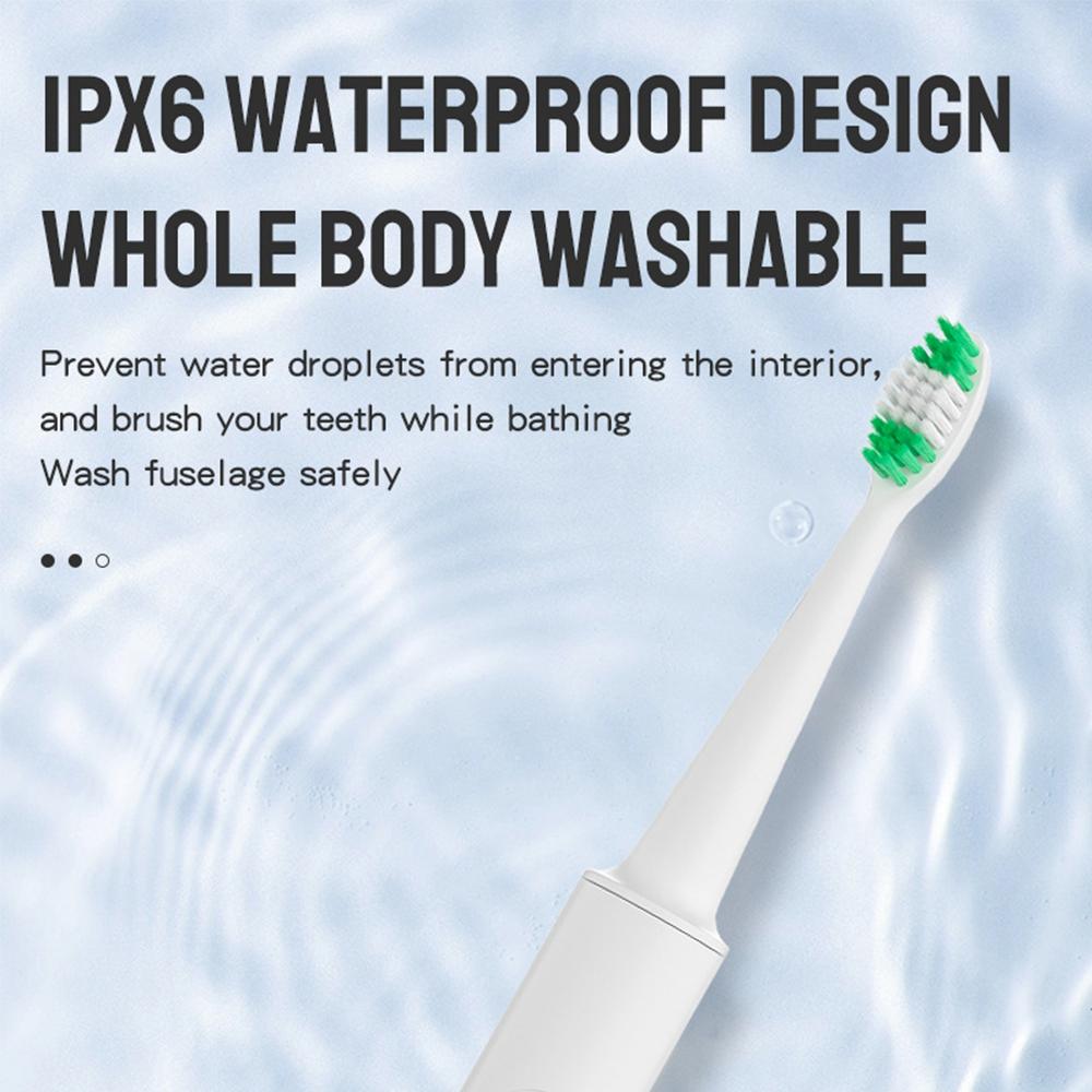 Power Electric Toothbrush Teeth Whitening USB Rechargeable Toothbrushes 5 Modes with 3 Brush Heads for Adults and Kids