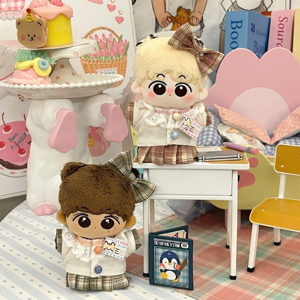 Cartoon Design Cotton Doll Rompers Soft Cotton Mini Doll Clothes Plush Doll Outfit  Doll Dressing