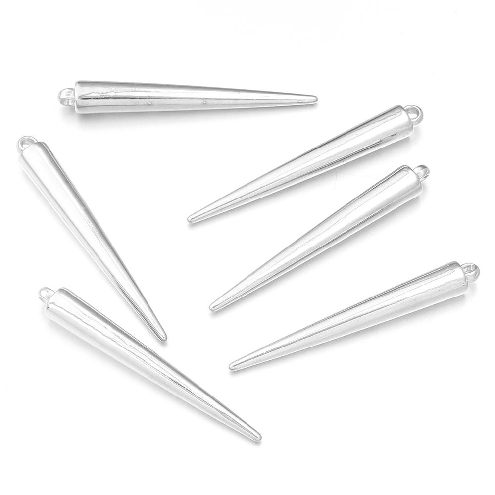 50-200pcs/lot CCB Cone Shape Charms Pendants Plastic Charms Beads For Jewelry Making DIY Bracelets Necklace Earrings Accessories