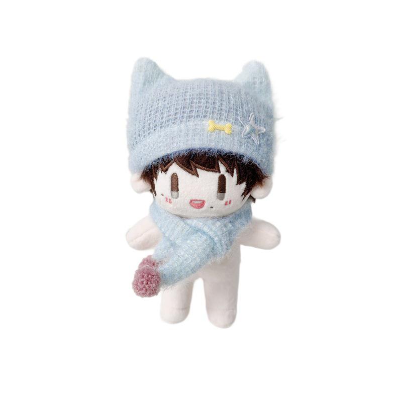 Cotton Doll Scarf & Hat Set: 10cm, 13cm Crying Doll Clothes, 15cm Zhou Keke Doll Dress-up