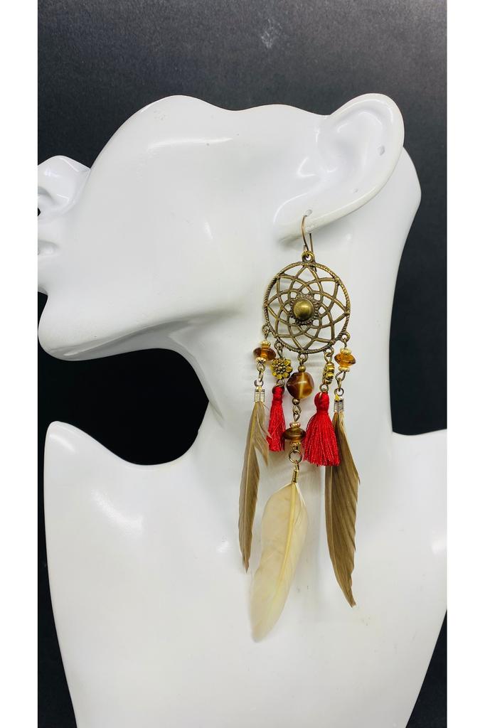 Valentine's Day Birthday Gift Handmade Ethnic Authentic Hippie Bohemian Fashion Jewelry Earrings