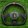 320mm D Shape Sports Steering Wheel Black Leather Universal 13Inch Racing Gaming JDM Steering Wheel