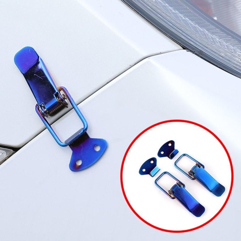 2 Pcs Latch Pins Car Bumper Pull Hooks Multi-color Universal Car Connecting Locks Metal Bumper Quick Release Hook Car