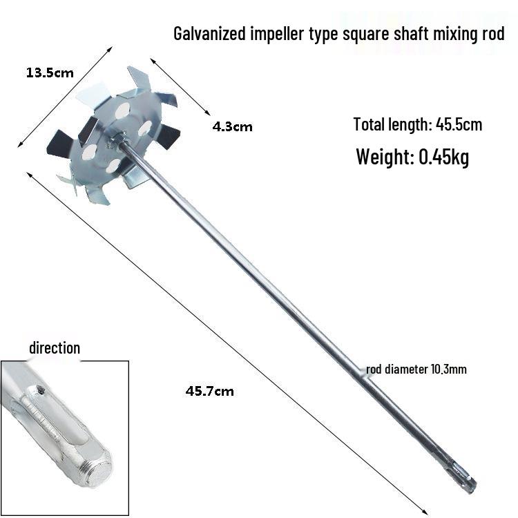 Electric Impact Drill with Hammer & Aircraft Modes, Putty Powder Mixing Rod & Impeller Head Attachment