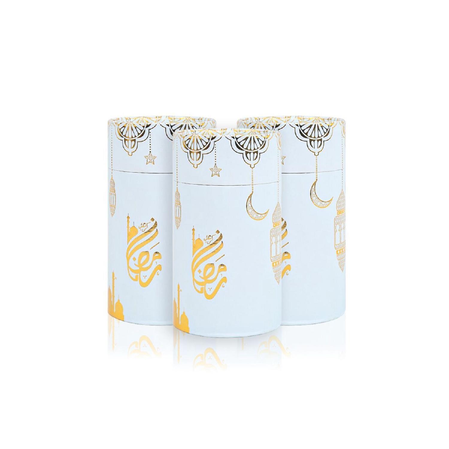 

Ramadan Mubarak Blue Cylinder Box (18 10) синій