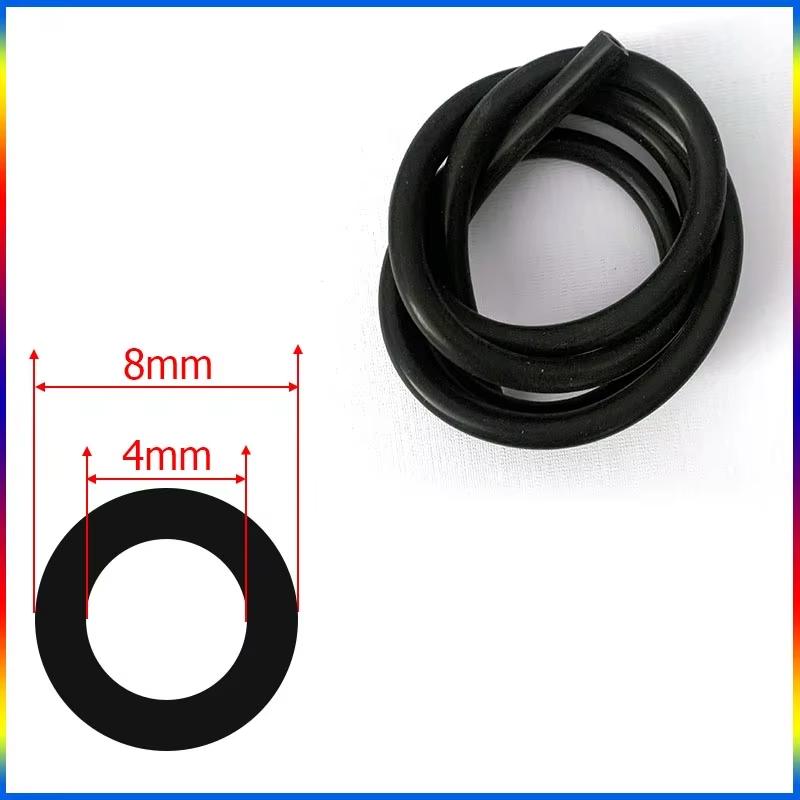 Silicone Hose Length 1M 3M 5M Inner Diameter 3/4mm Thickness 4mm Racing Line Tube Pipe Tube Silicone Hose Red Black Blue