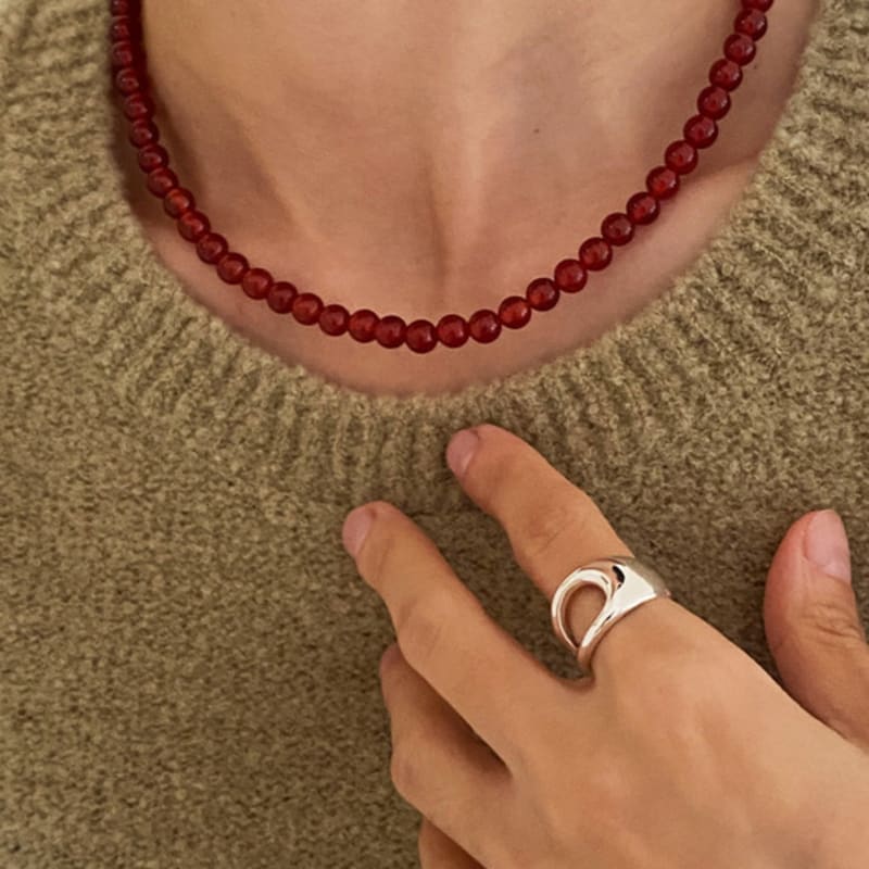 etrive Red Carnelian Necklace(2size)