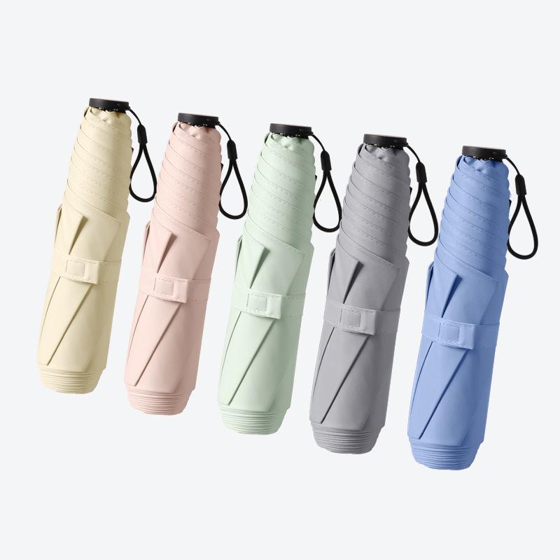 Japanese and Korean ultra-light manual portable folding sun umbrella pencil umbrella sunshade sunscreen UV protection umbrella