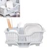 Dish Drying Rack with Drainboard Large Capacity Dish Drainer with Utensil Holder for Kitchen