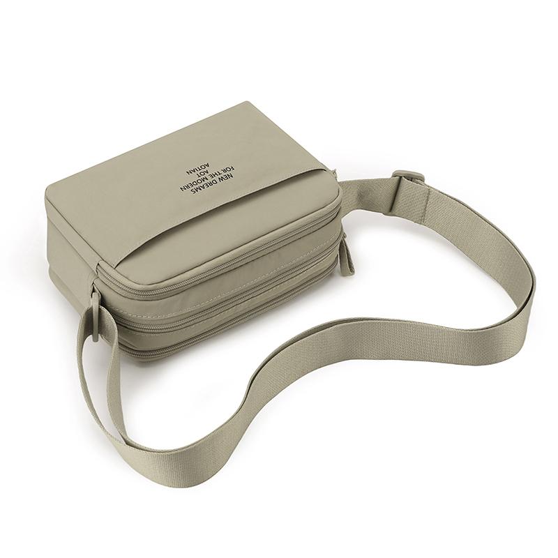 Minimalist Oxford Cloth Crossbody Bag Men Women Casual Functional Daily Outdoor Shoulder Bag